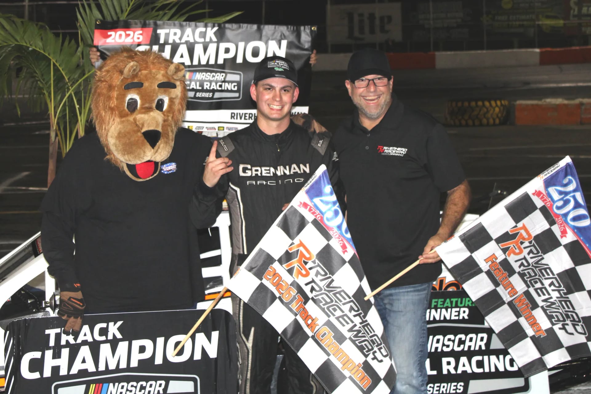 OWEN GRENNAN RIDES BALDWIN, EVANS 77 JARZOMBEK 77 VICTORY TO 2026 RIVERHEAD RACEWAY NASCAR MODIFIED CHAMPIONSHIP SATURDAY